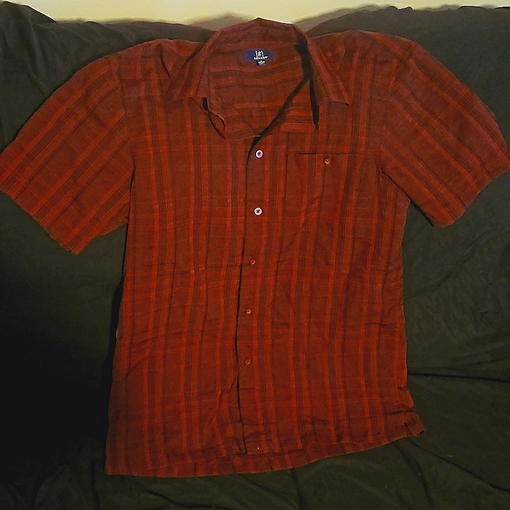 Red plaid flannel shirt